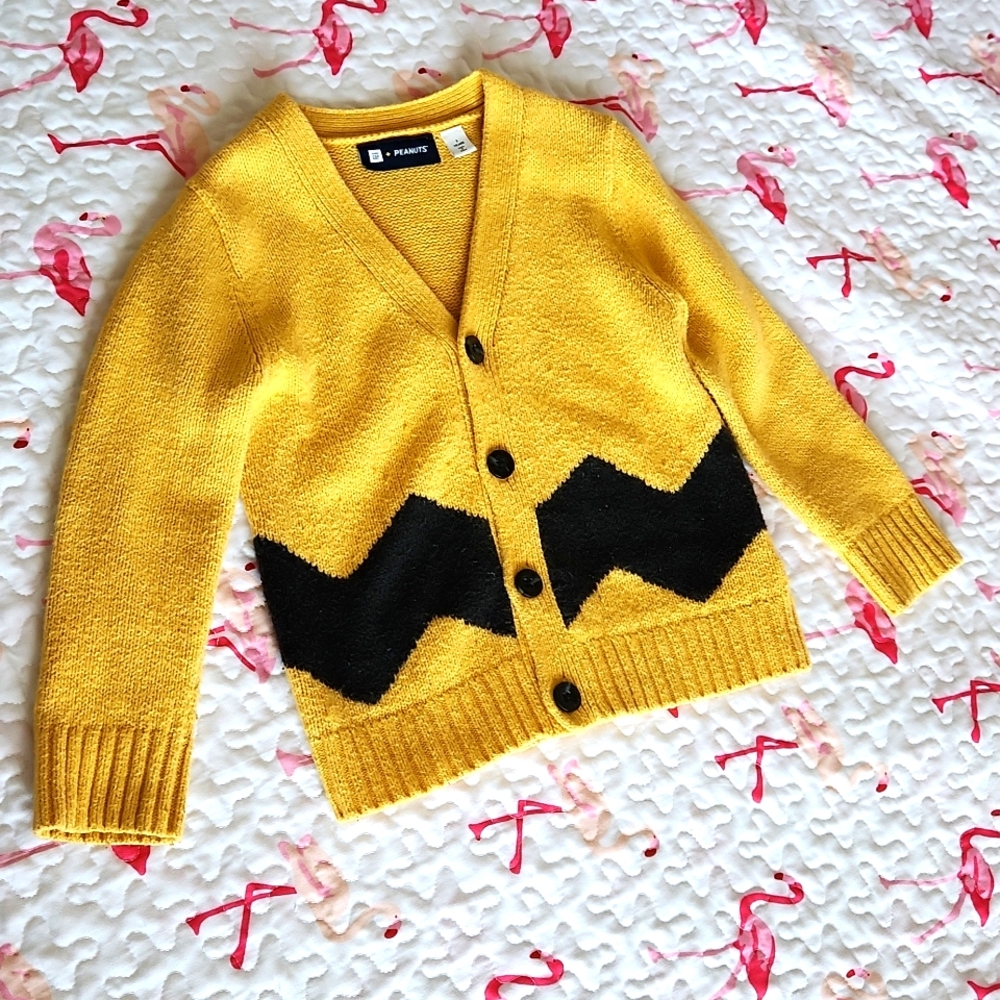 CHARLIEBROWN,Peanuts,Snoopy,GAP,Cardigan,zigzag,Size3+,halloween,jacket,Unisex